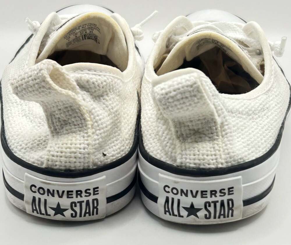 Converse Chuck Taylor All Star Shoreline Slip-On White Sneakers Women's Size 7 - Picture 3 of 7